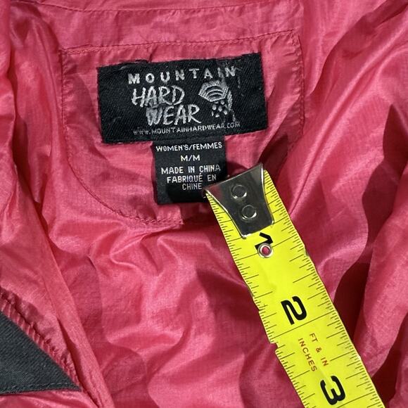 Mountain Hardwear Women Girl Down Puffer Jacket Red Lightweight Packable Size M - Picture 5 of 7